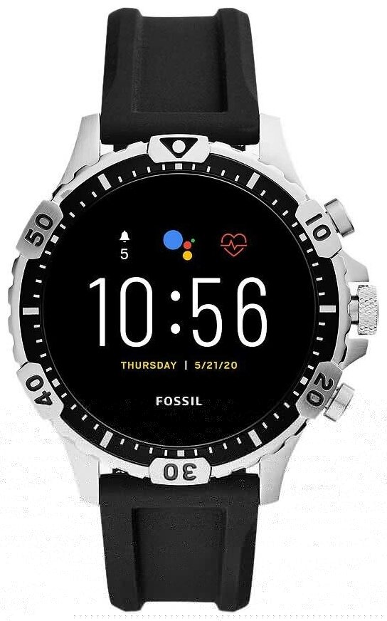 Умные часы FOSSIL Gen 5 Smartwatch Garrett HR (silicone) — Умные часы и браслеты — купить по выгодной цене на Яндекс.Маркете